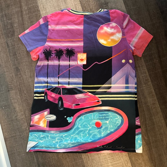 Sandro Printed Pink  T-shirt. - Picture 4 of 10